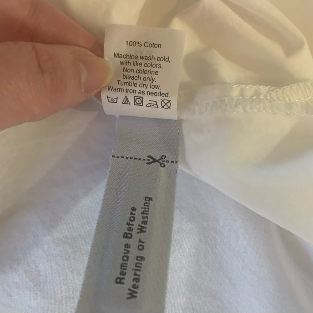 Madewell White Button Down Long Sleeve Top Womens Size Small - Picture 9 of 11